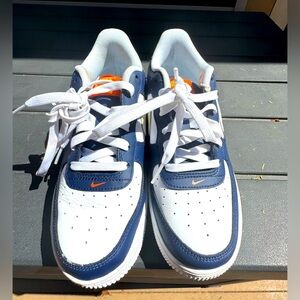 SZ:6Y/7.5 W Shoes Grade-School Nike Air Force 1 LV8 (GS) Navy  White